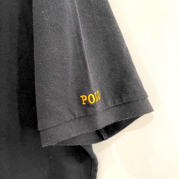 Polo Ralph Lauren pique polo w gold pony player - Picture 3 of 4